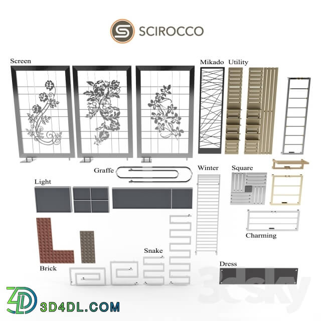 Towel rail - SCIROCCO radiators - Design Collection