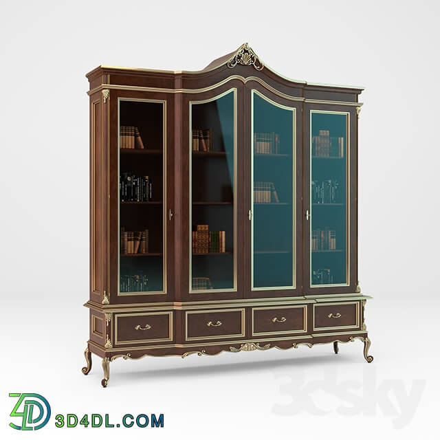 Wardrobe _ Display cabinets - Bookcase Modenese Gastone 12301