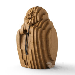 Sculpture - wood buddha 