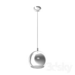 Ceiling light - 95911 Light-emitting diode. suspension CONESSA_ 1х3_3W _GU10__ Ø150_ steel_ chrome _ plastic_ transparent 