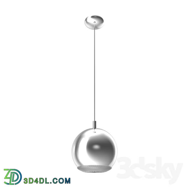 Ceiling light - 95911 Light-emitting diode. suspension CONESSA_ 1х3_3W _GU10__ Ø150_ steel_ chrome _ plastic_ transparent