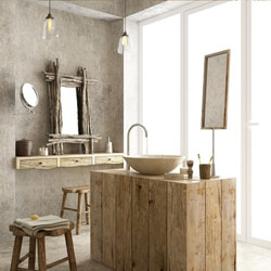 Bathroom furniture - Furniture with the decor for bathrooms 