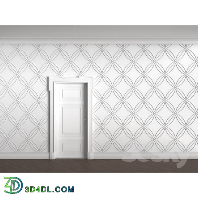 Decorative plaster - 3D panel Diamond