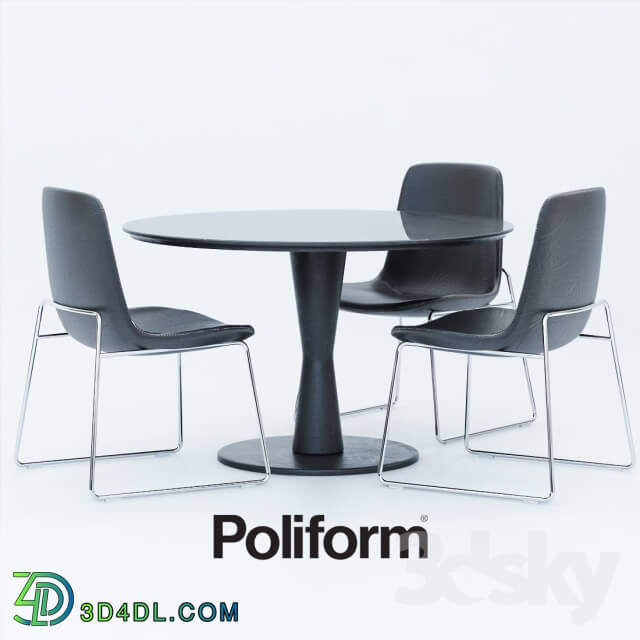 Table _ Chair - Tables Chairs Poliform Ventura_ Flute