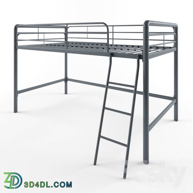 Bed - Myron Junior Twin Low Loft Bed