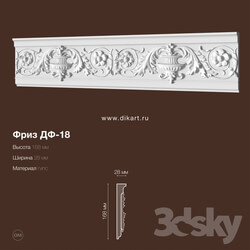 Decorative plaster - Df-18_168Hx28mm 