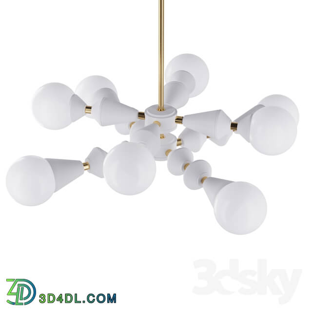 Ceiling light - Dome chandelier V6 horizontal White art. 5990 by Pikartlights