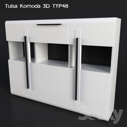 Sideboard _ Chest of drawer - Helvetia Tulsa Komoda 3D TYP48 