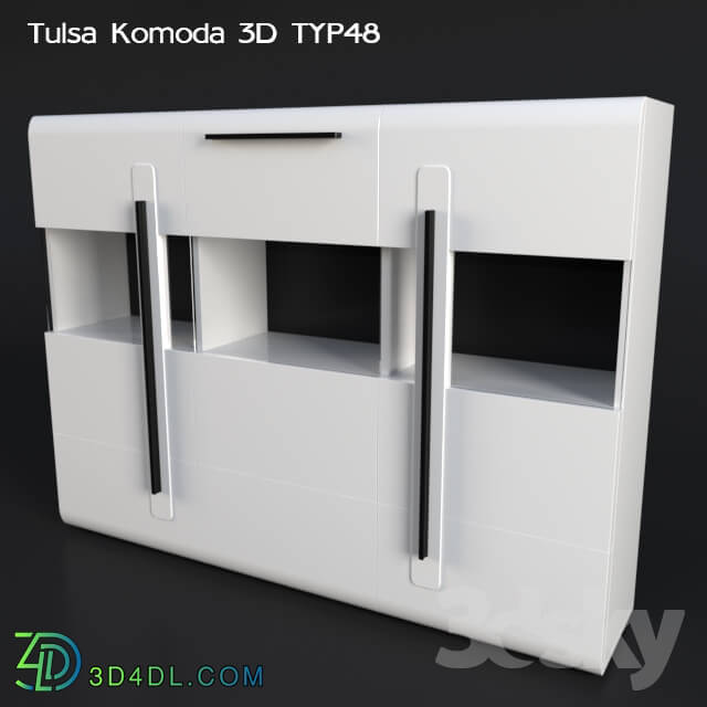 Sideboard _ Chest of drawer - Helvetia Tulsa Komoda 3D TYP48