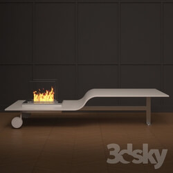 Fireplace - Moma design - longue fireplace 