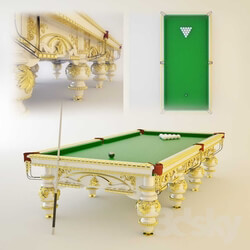 Billiards - A pool table 