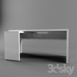 Table - Ikea malm 151x65 with pull-out panel 
