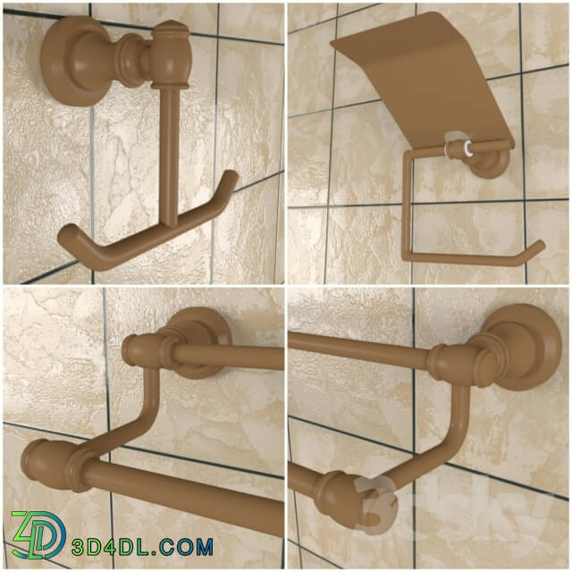 Bathroom accessories - Hangers for towels_ paper holder