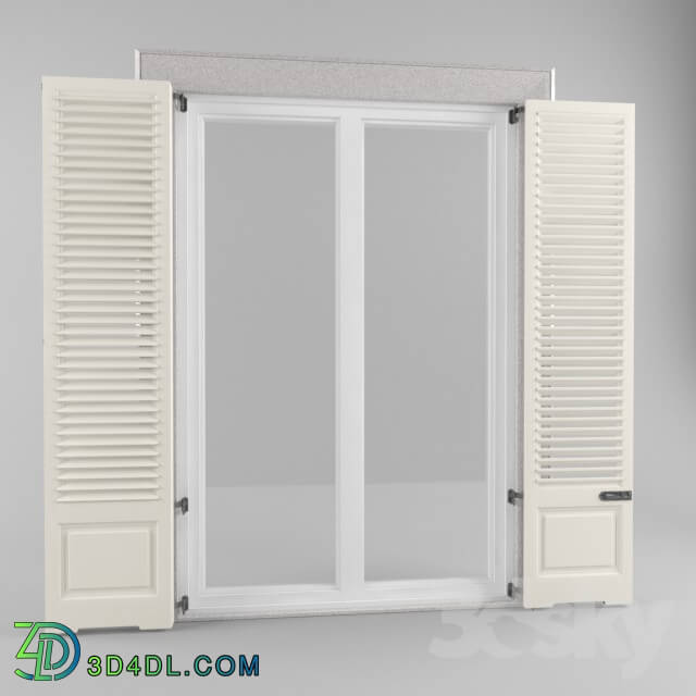 Windows - Doors with triple window shutters