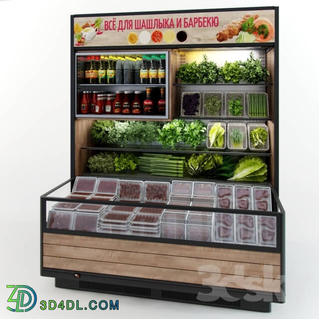 Shop - Refrigerated display case with Bonetti