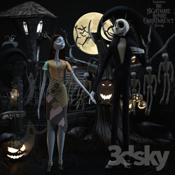 Toy - The nightmare before christmas set Sally _amp_ Jack 