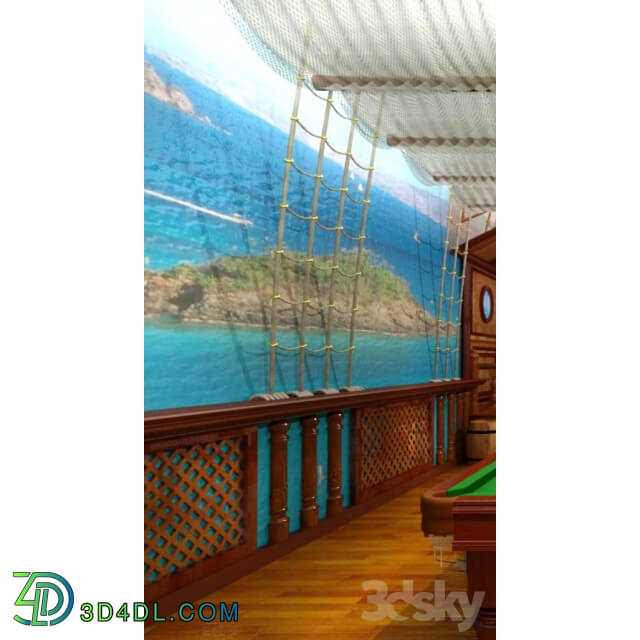 Other decorative objects Board a ship in the room