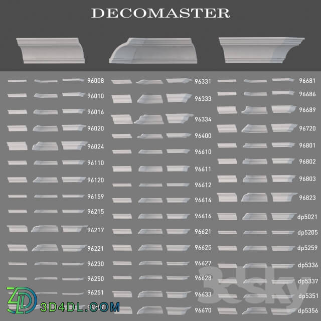 Decorative plaster - Cornices Decomaster