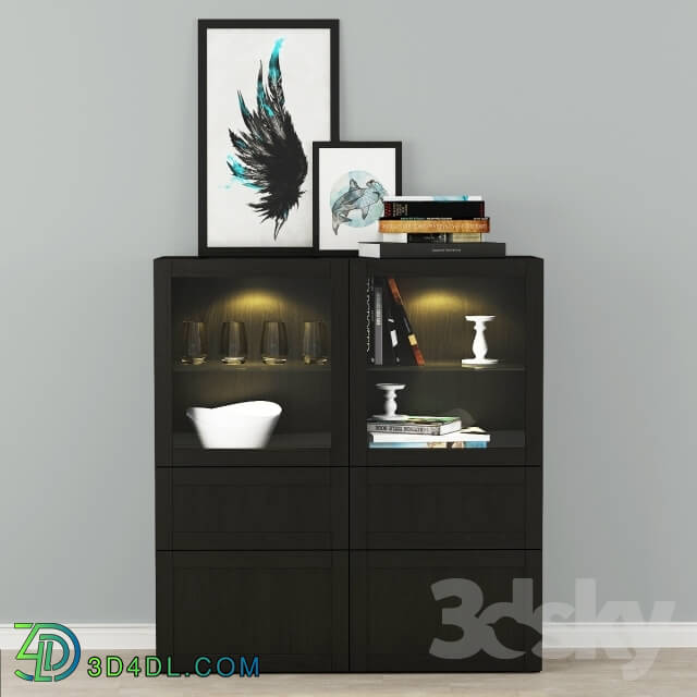 Wardrobe _ Display cabinets - Wardrobe showcase Ikea BESTO _ Besta Hanviken_ Sindvik.
