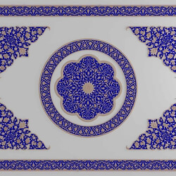 Plastering object with Iranian motifs آبجکت گچبری با نقوش ایرانی