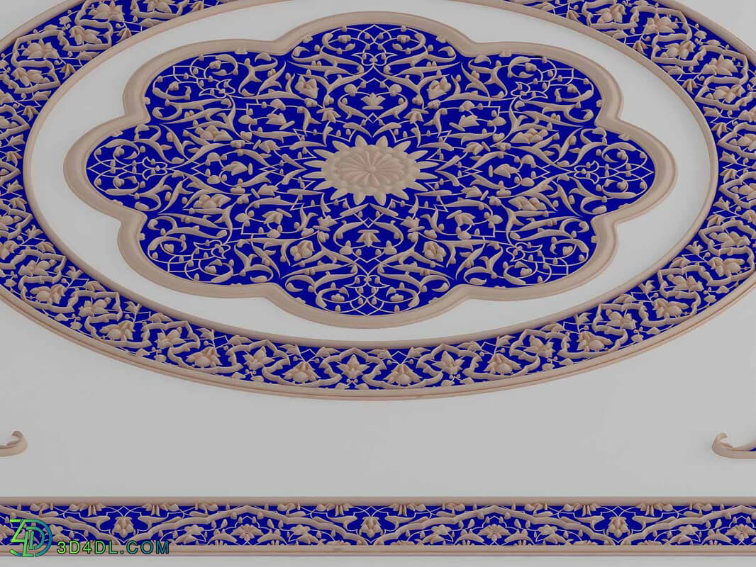 Plastering object with Iranian motifs