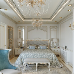 classic bedroom اتاق خواب کلاسیک