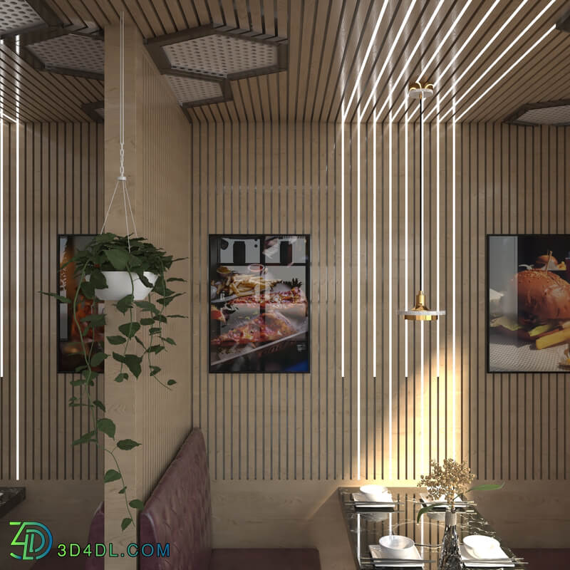 Fast food interior design