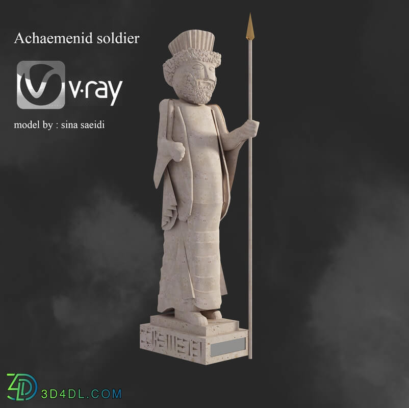 statue-Achaemenid soldier