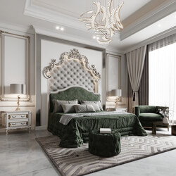 bedroom classic اتاق خواب کلاسیک