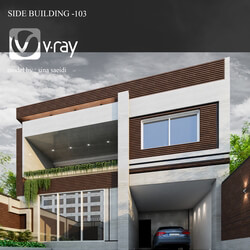 side building elevation-103 نمای ساختمان همسایه-103