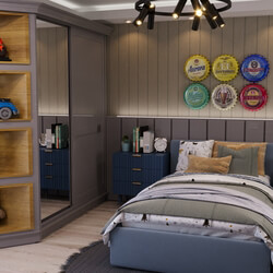 Boy's teenage room اتاق نوجوان