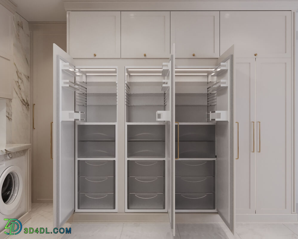 neoclassical kitchen