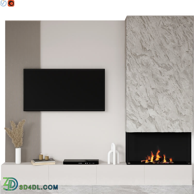 tv wall set