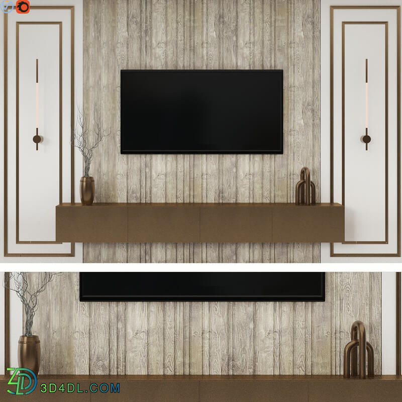 tv wall set