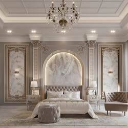 classic bedroom اتاق خواب کلاسیک