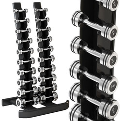 RapidMotion_Harden_Chrome_Dumbbells_rack قفسه عمودی دمبل کروم