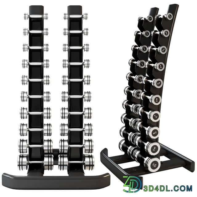 RapidMotion_Harden_Chrome_Dumbbells_rack