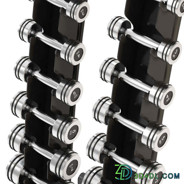 RapidMotion_Harden_Chrome_Dumbbells_rack