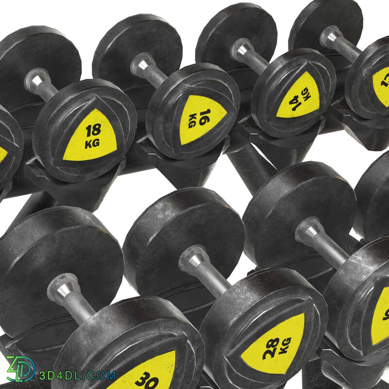 ZIVA ST2 5 PAIR HORIZONTAL DUMBBELL RACK