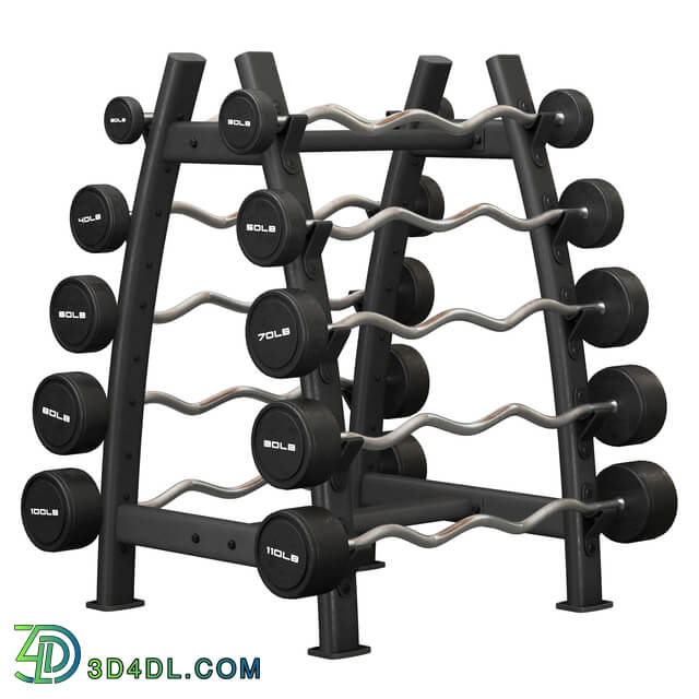 Urethane Fixed Curl Barbell Set