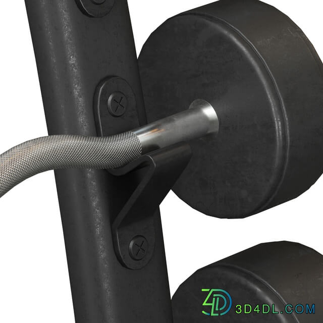 Urethane Fixed Curl Barbell Set