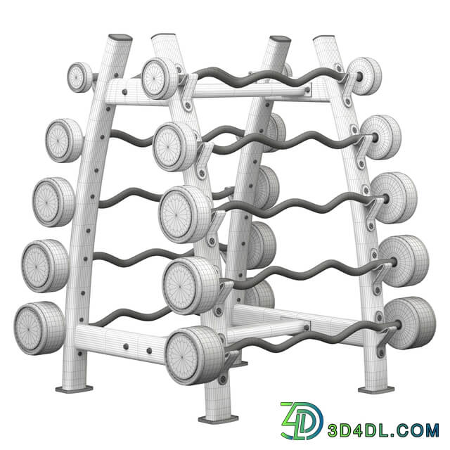Urethane Fixed Curl Barbell Set