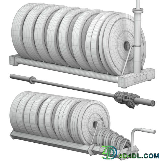 MIRAFIT BUMPER PLATES & STORAGE STAND SET