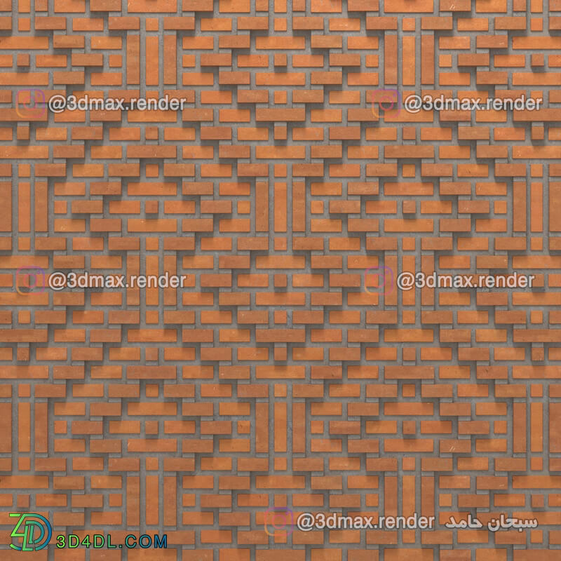 Brick texture and 3D model