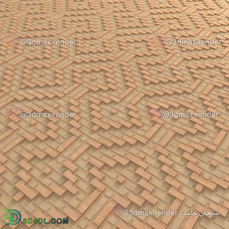 Brick texture and 3D model