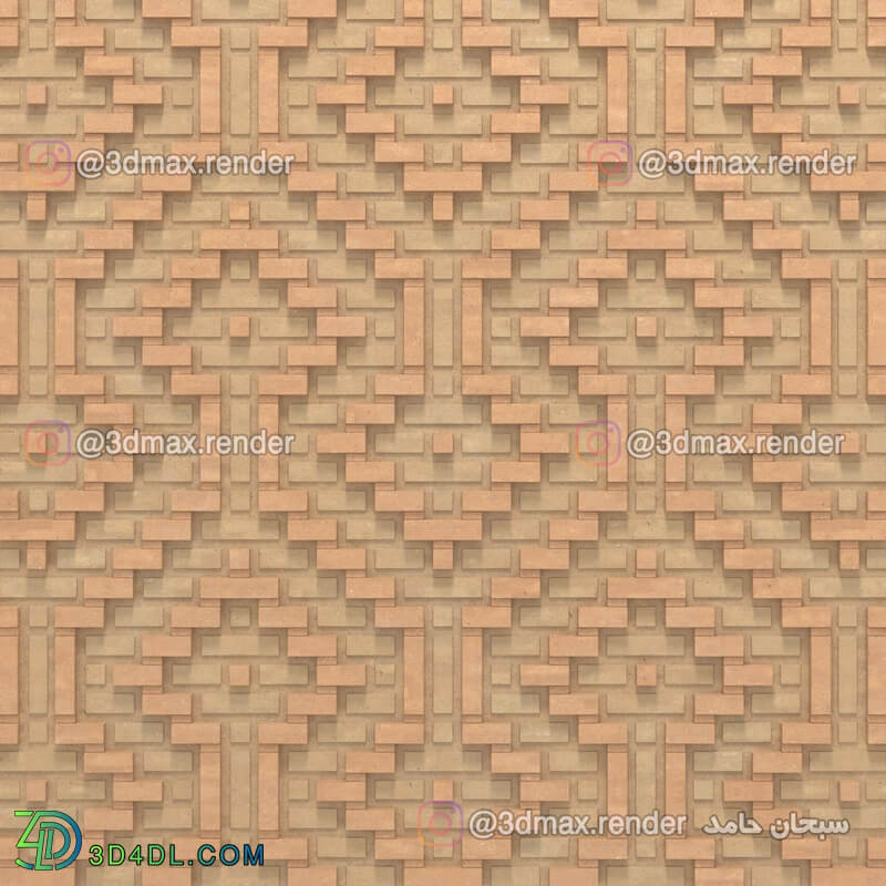 Brick texture and 3D model