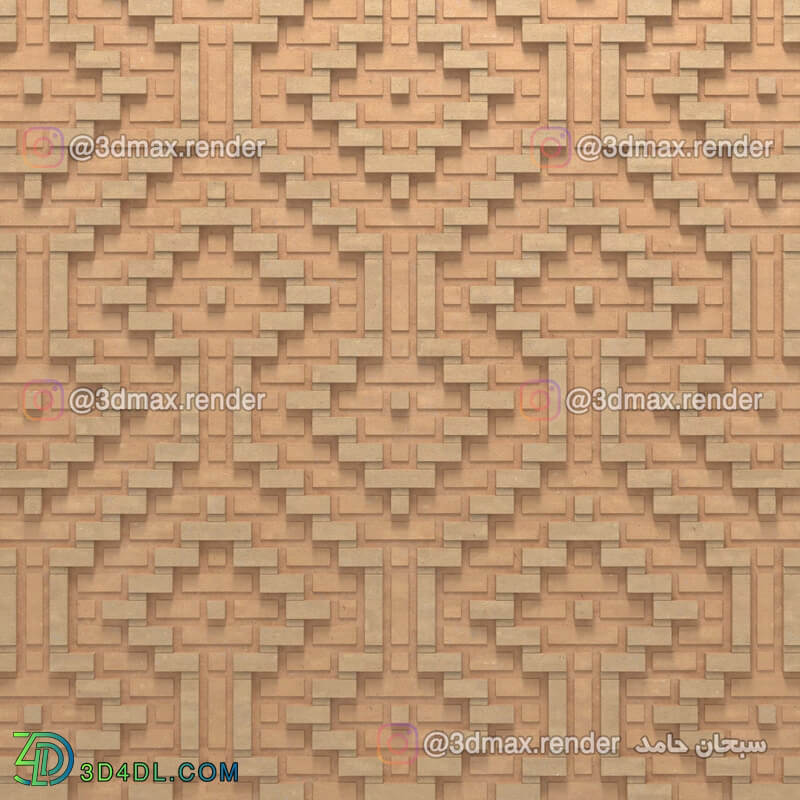 Brick texture and 3D model