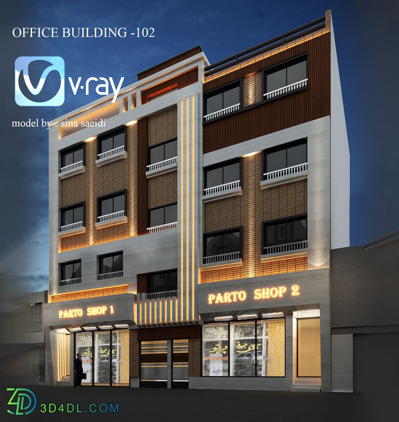 office-commercial building facade-102