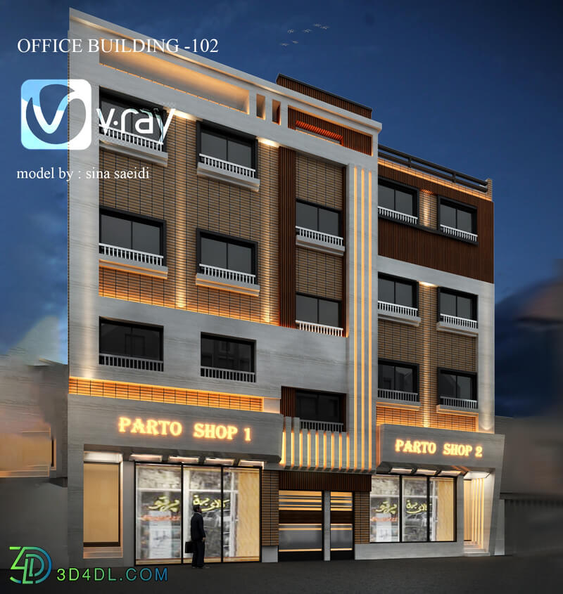 office-commercial building facade-102