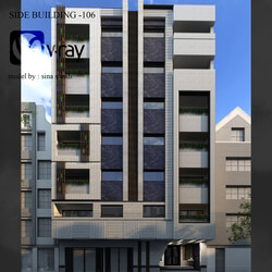 SIDE BUILDING ELEVATION- 106 نمای ساختمان همسایه_106